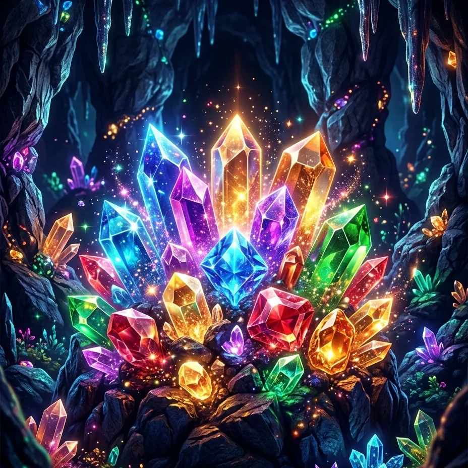 Crystal Cavern bij Lunarspins